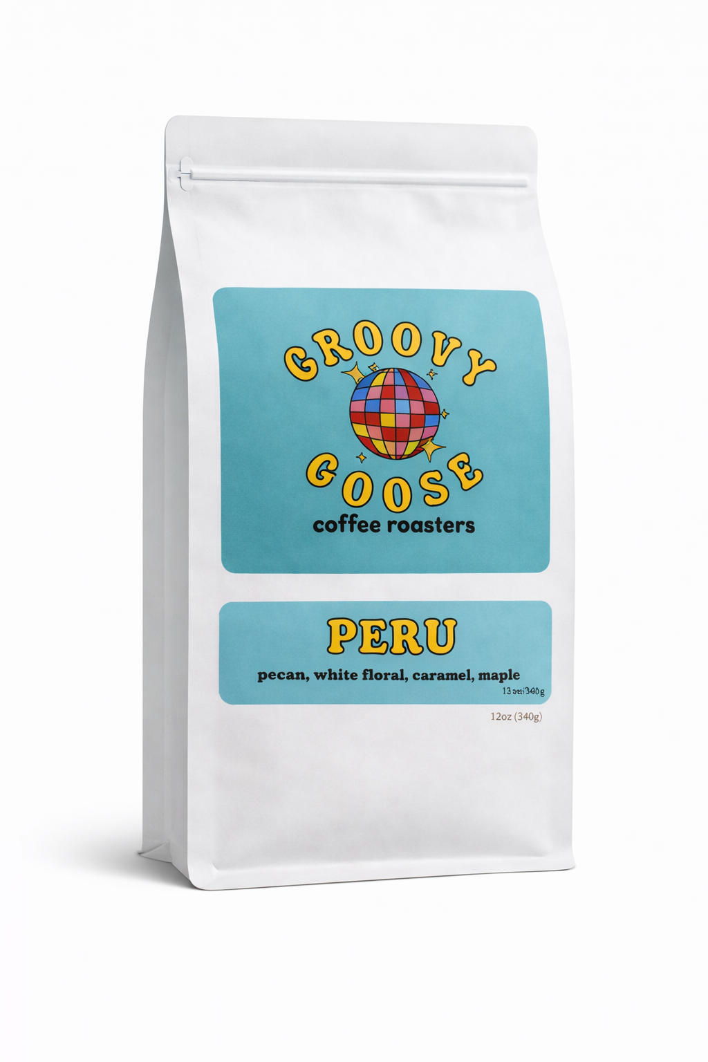 Groovy Goose Coffee Peru single origin whole bean bag