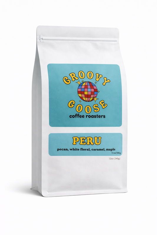 Groovy Goose Coffee Peru single origin whole bean bag